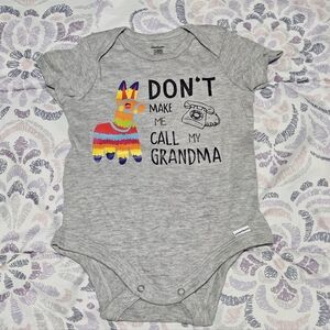 Gerber Gray Llama Print Onesie